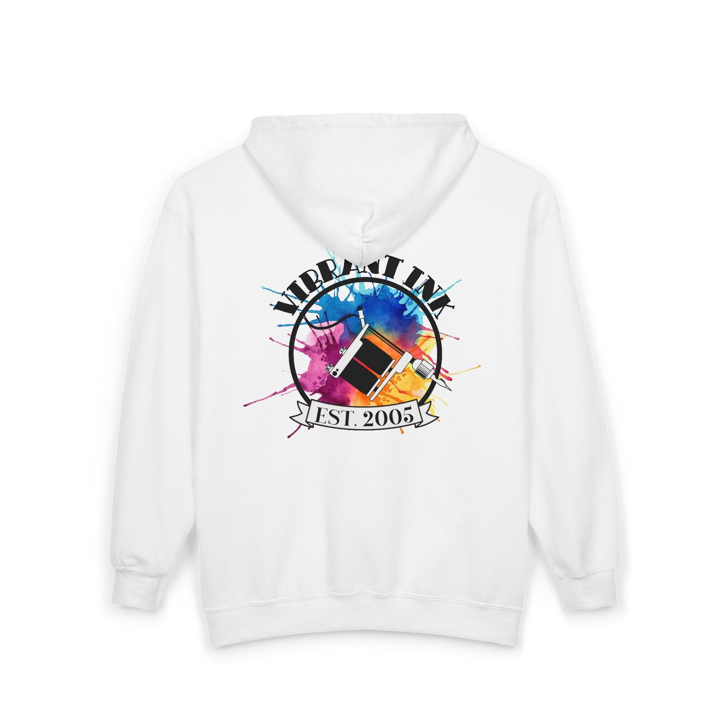 Vibrant Ink Zip Hooded Sweatshirt