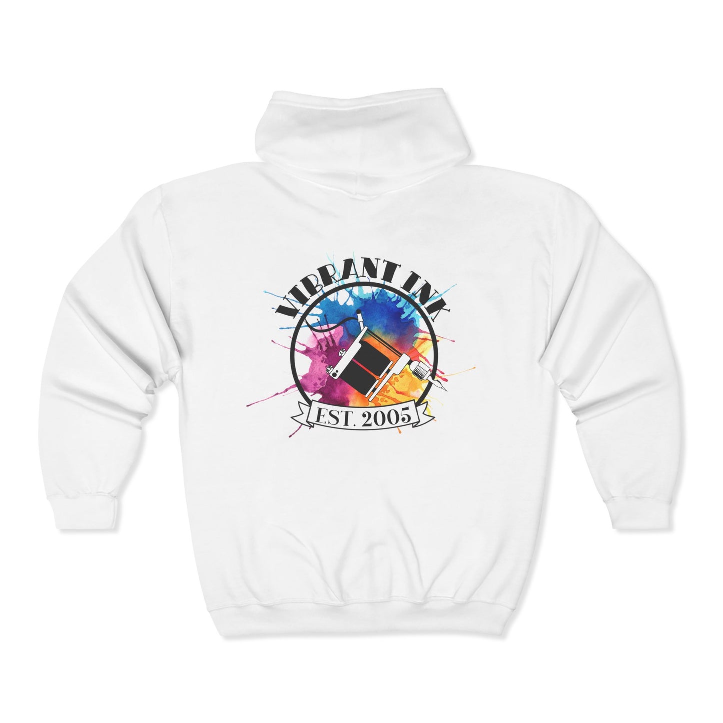 Vibrant Ink Zip Hooded Sweatshirt