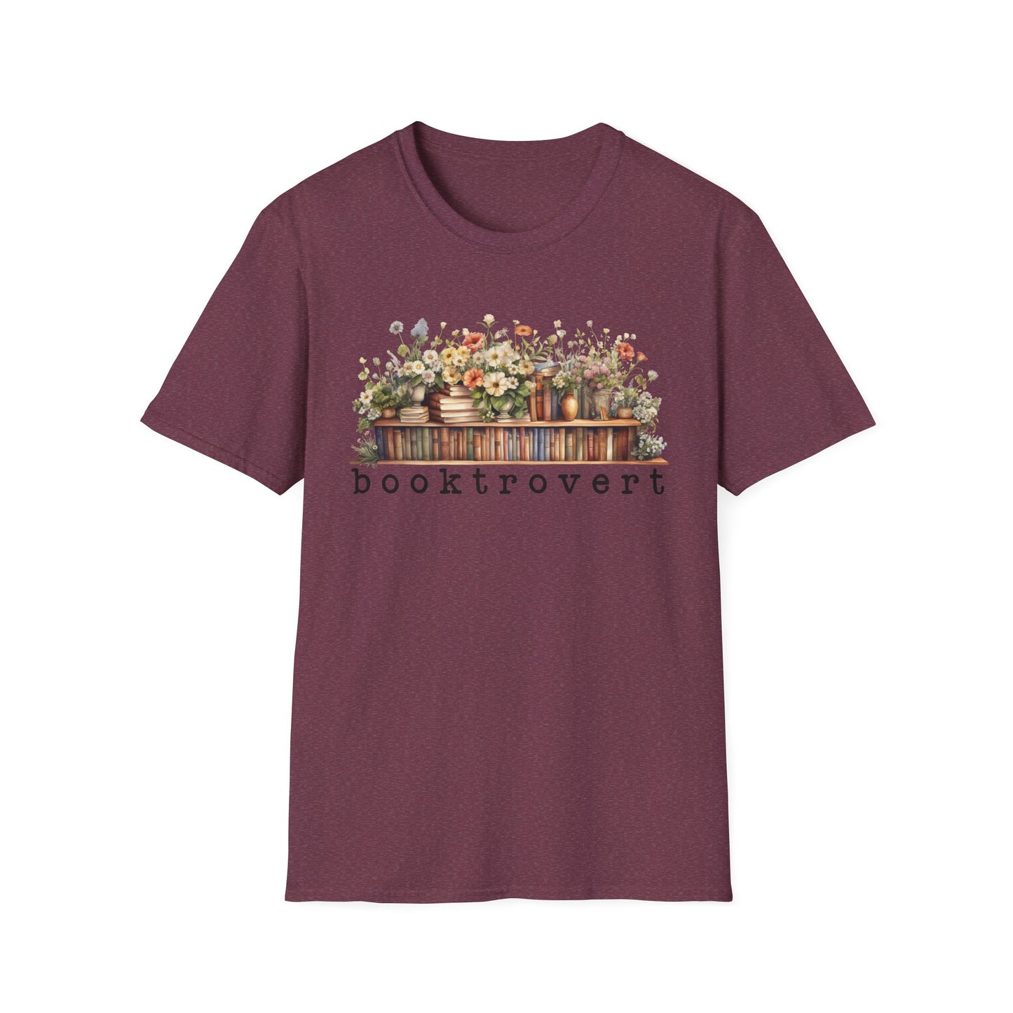 Flower Shelf Booktrovert T-Shirt