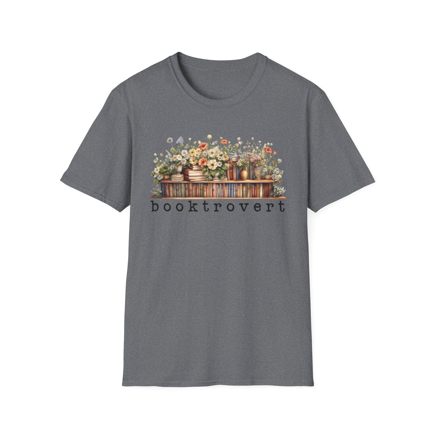 Flower Shelf Booktrovert T-Shirt