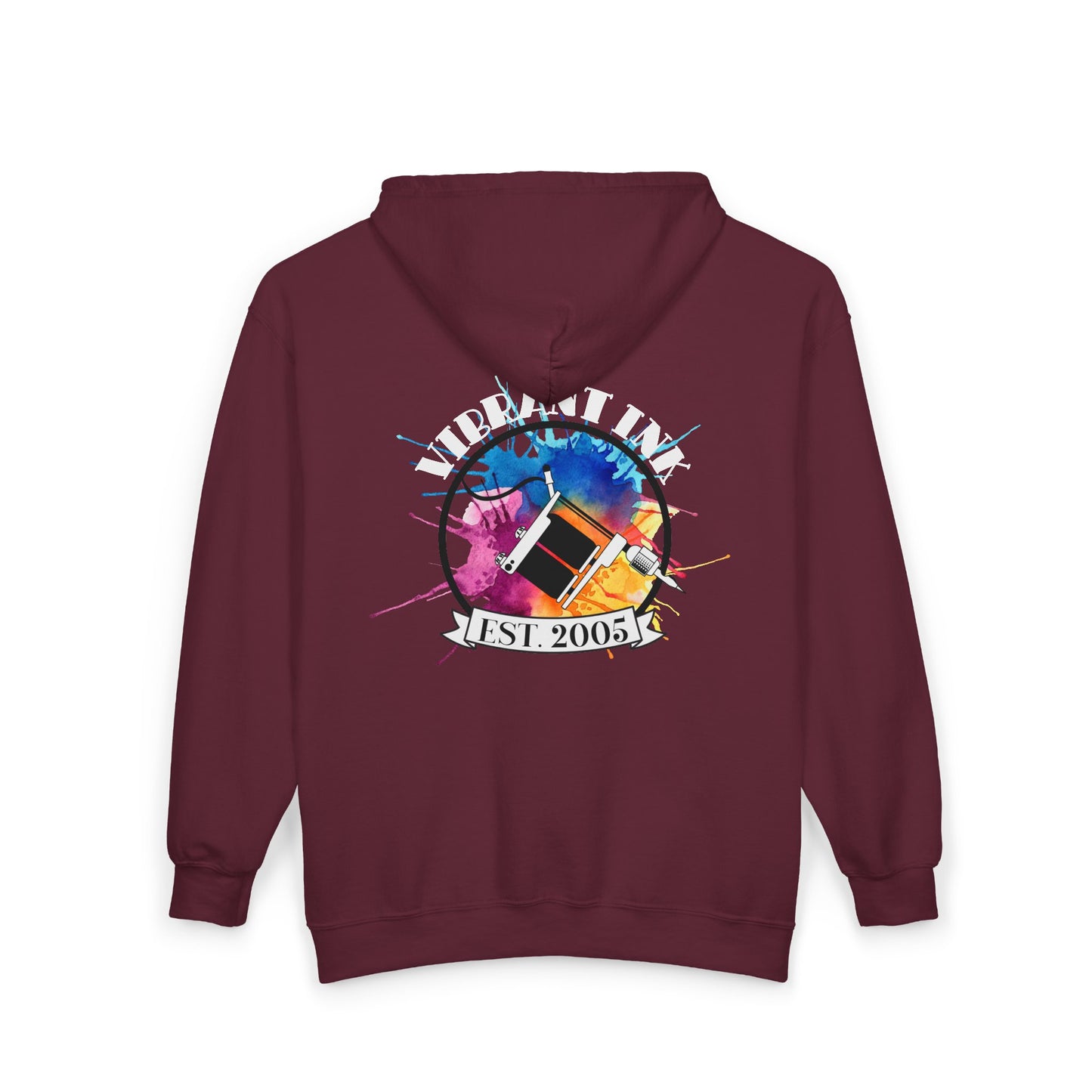 Vibrant Ink Zip Hooded Sweatshirt