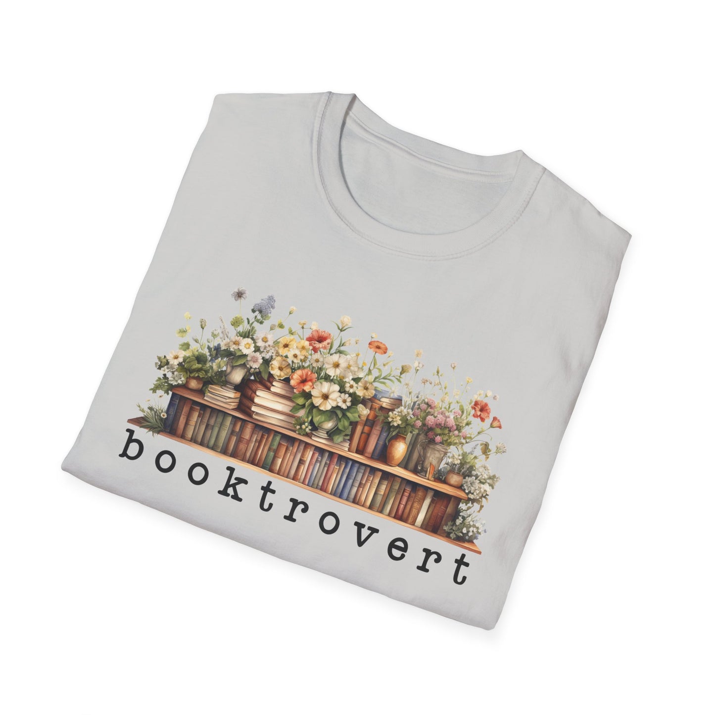 Flower Shelf Booktrovert T-Shirt
