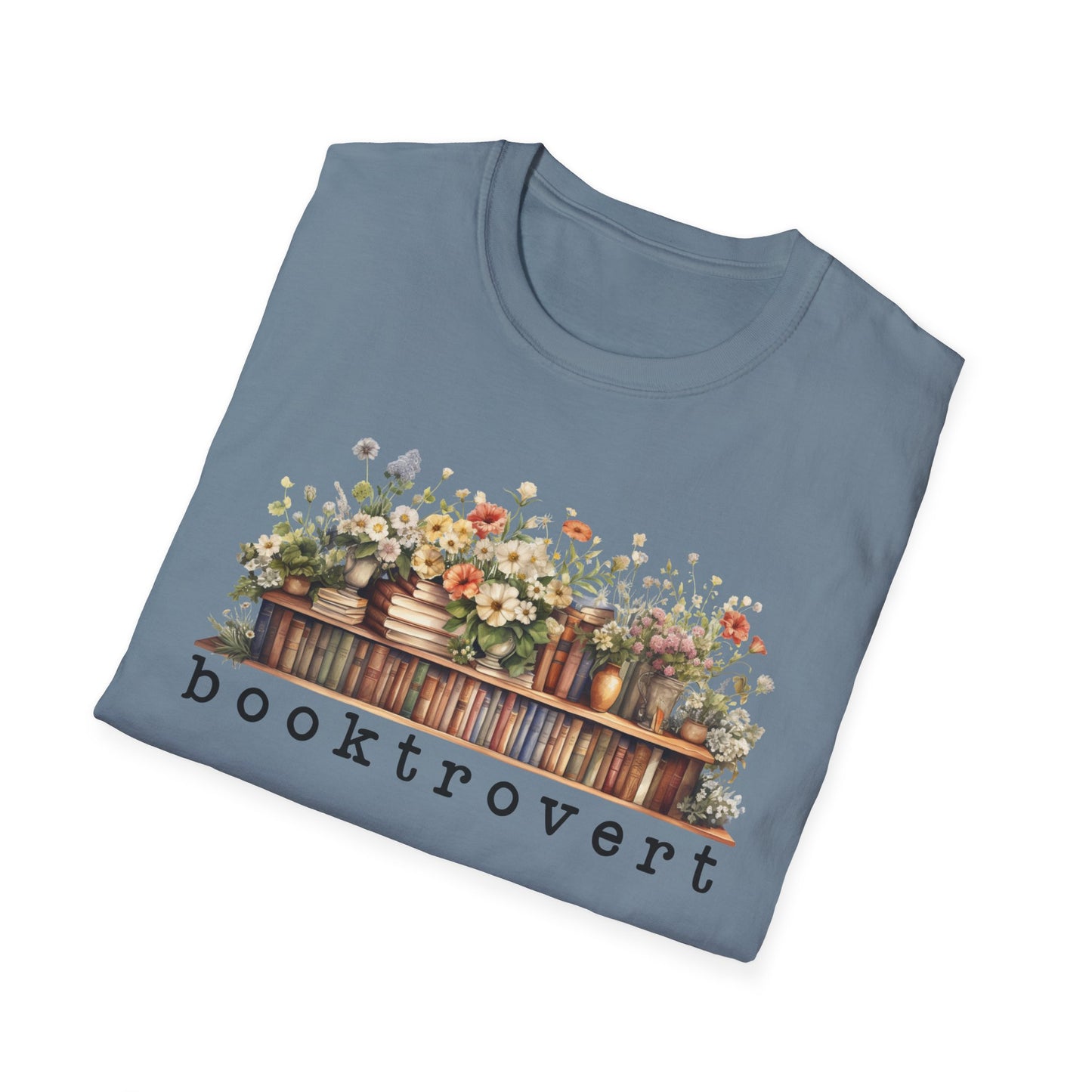 Flower Shelf Booktrovert T-Shirt