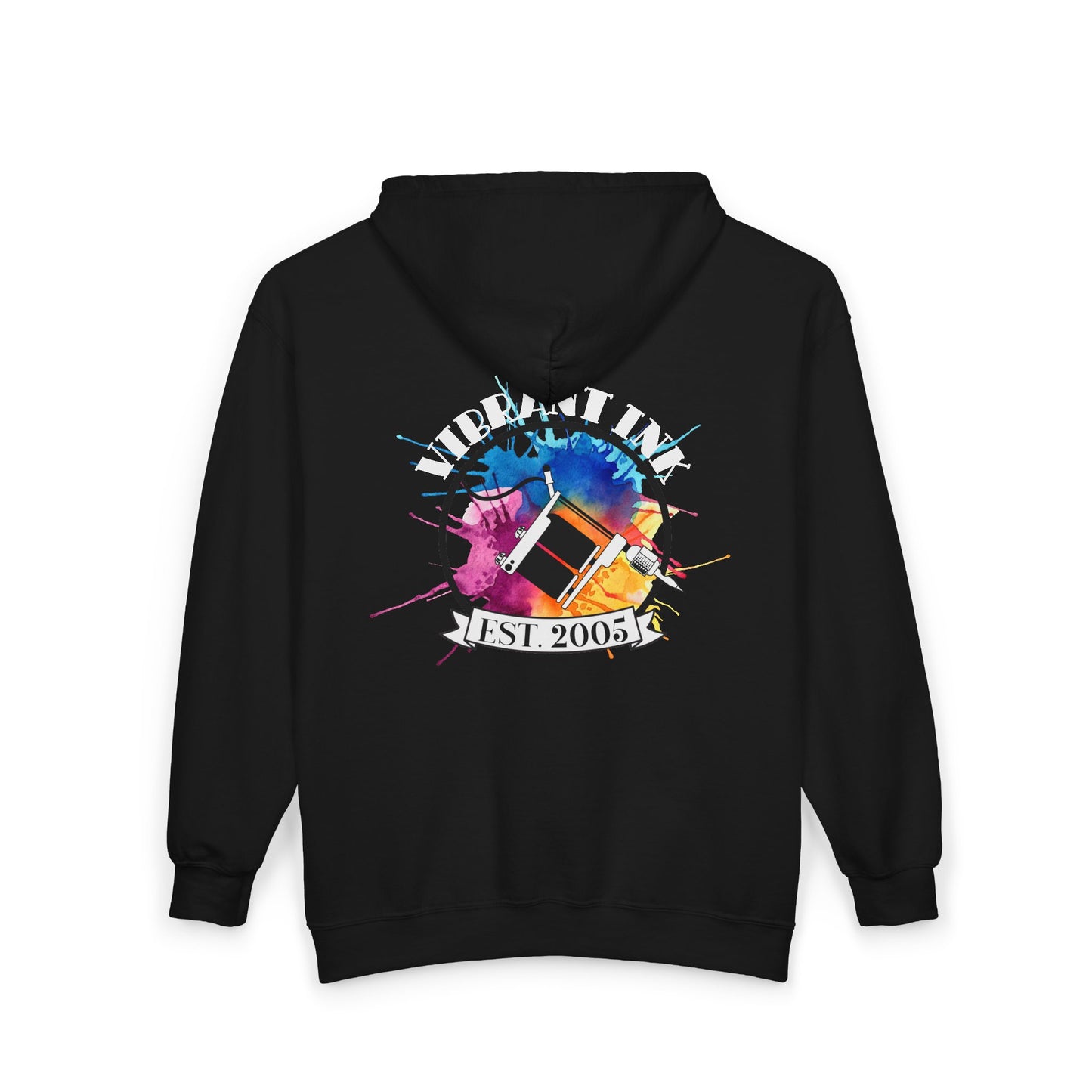 Vibrant Ink Zip Hooded Sweatshirt