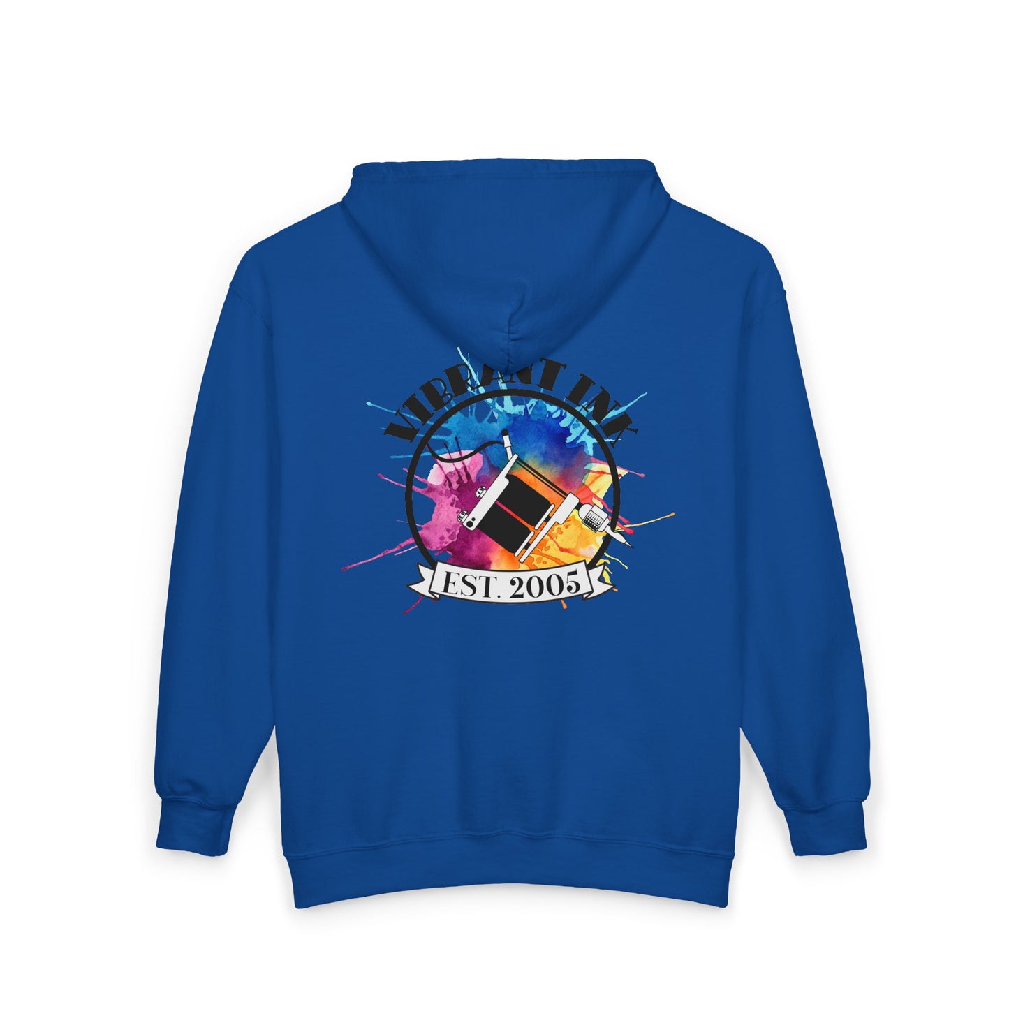 Vibrant Ink Zip Hooded Sweatshirt