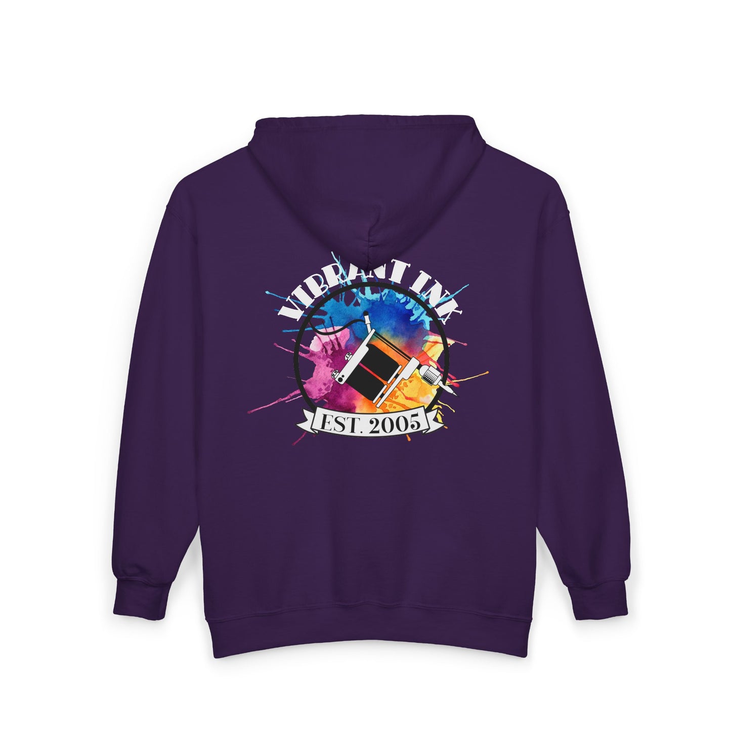 Vibrant Ink Zip Hooded Sweatshirt