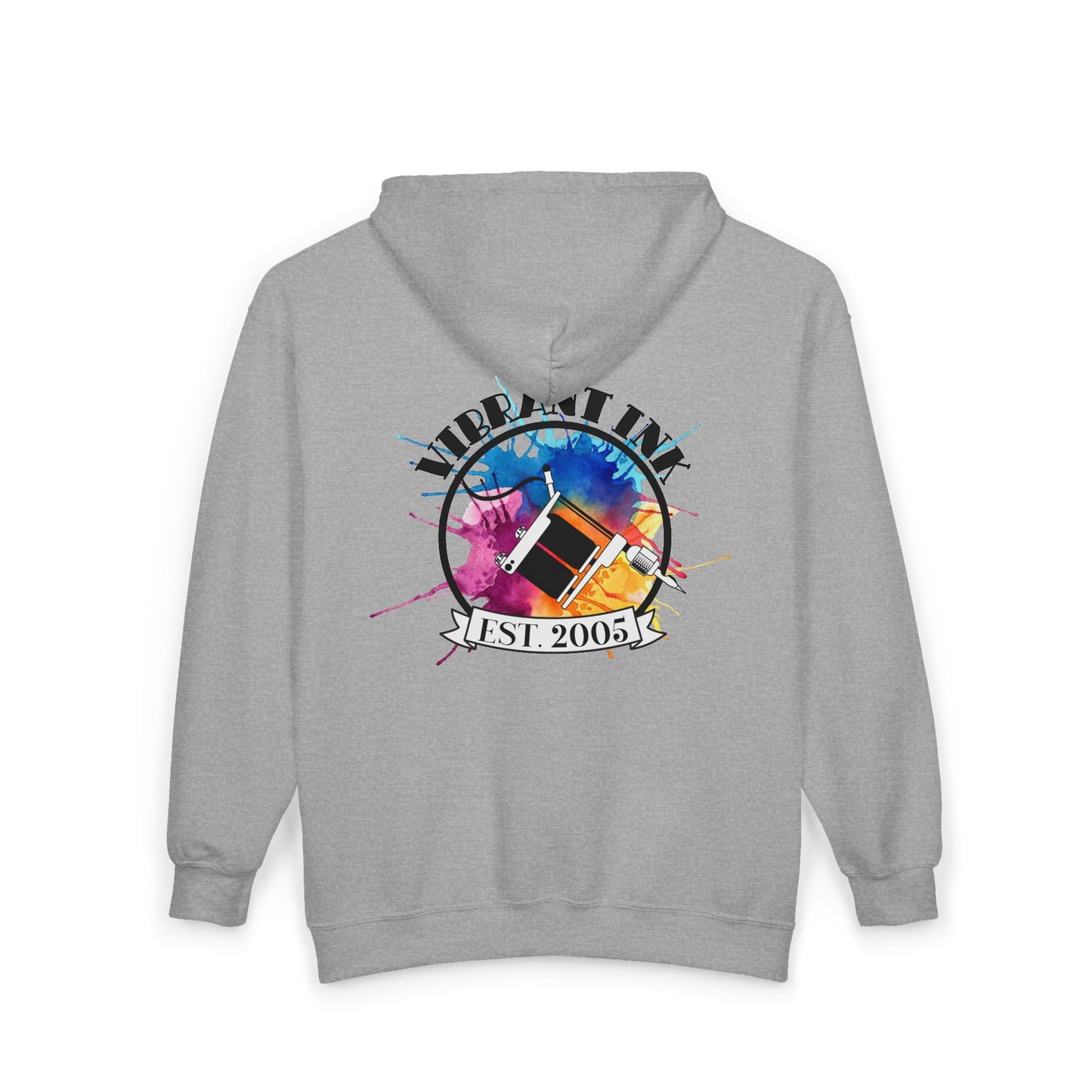 Vibrant Ink Zip Hooded Sweatshirt