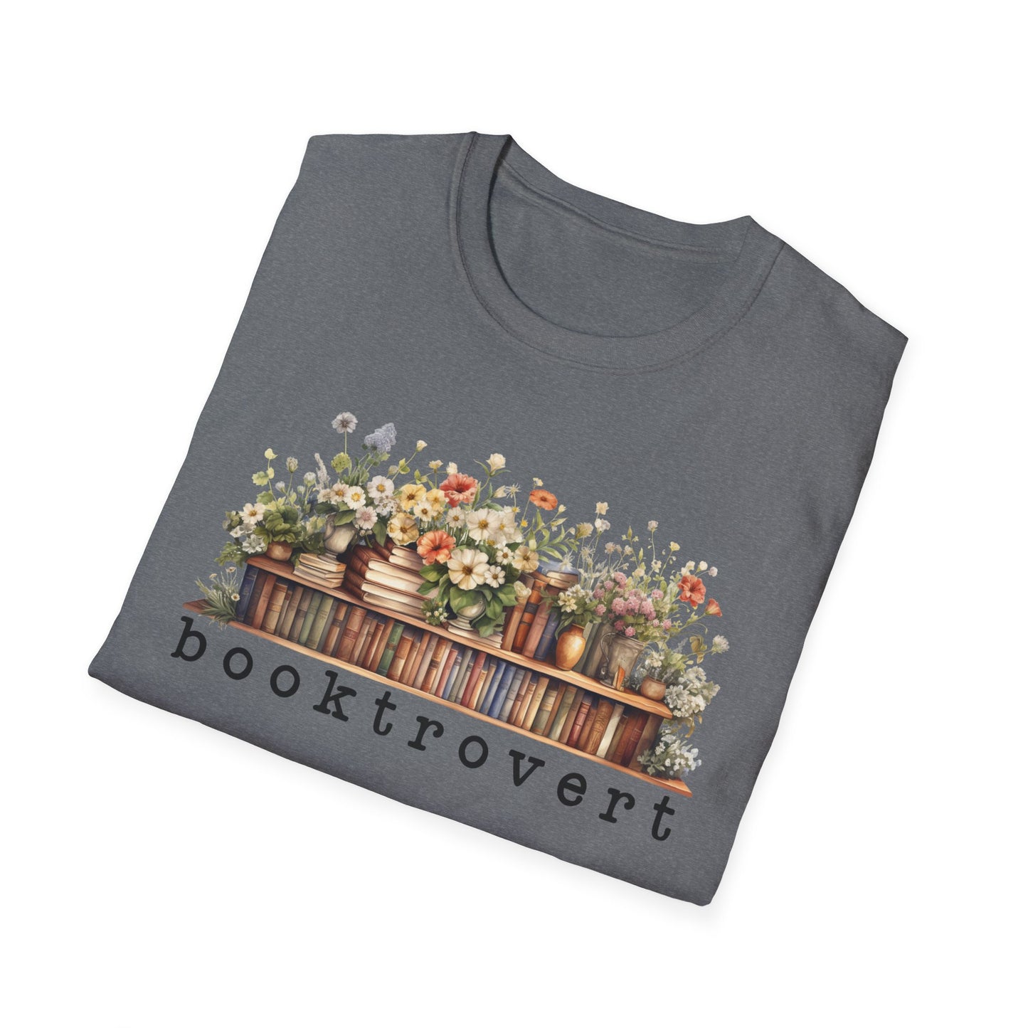 Flower Shelf Booktrovert T-Shirt