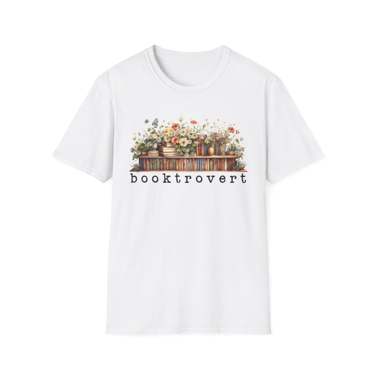 Flower Shelf Booktrovert T-Shirt