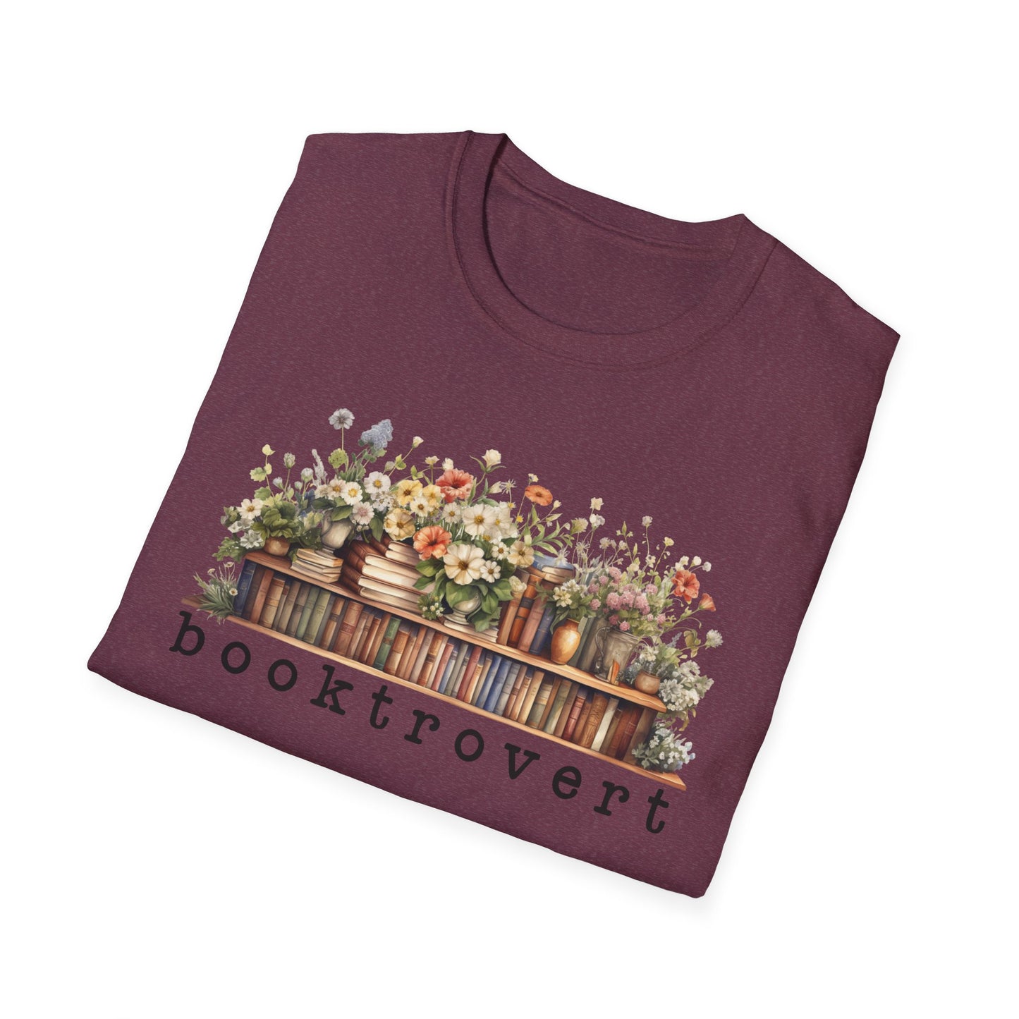 Flower Shelf Booktrovert T-Shirt