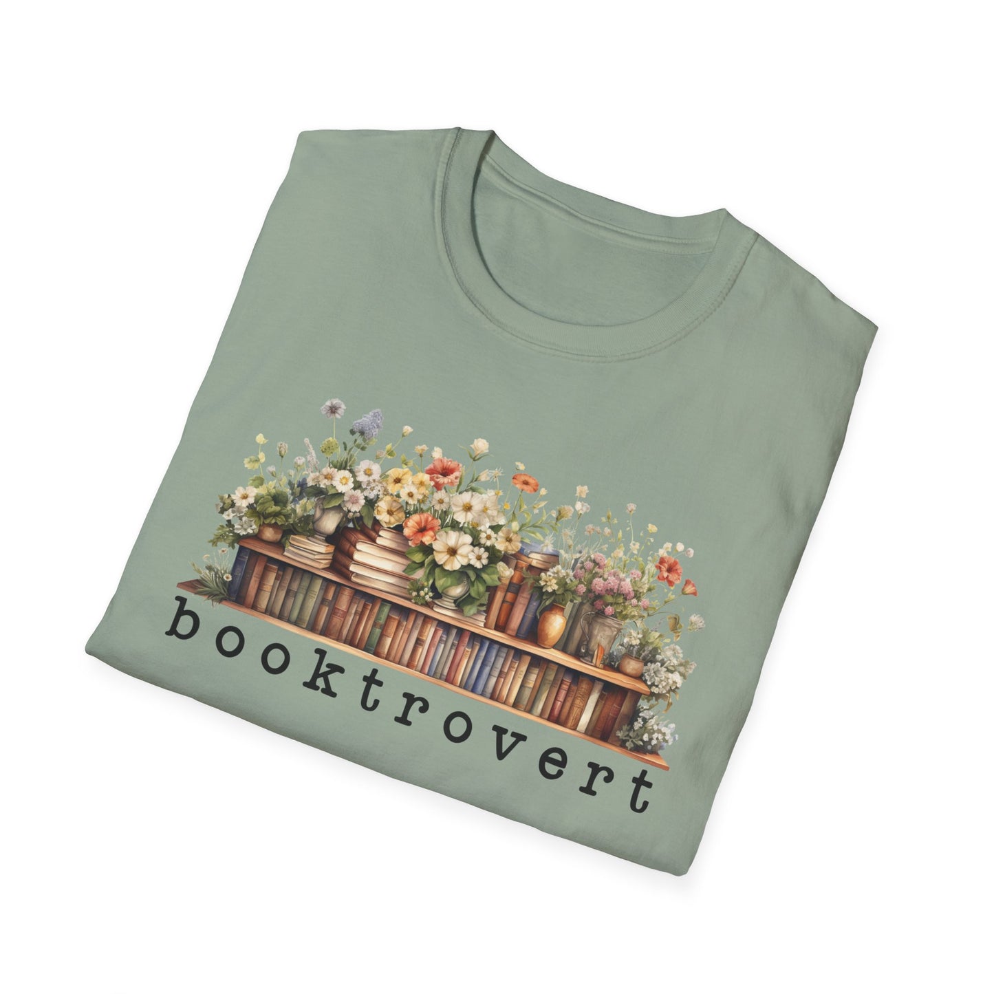 Flower Shelf Booktrovert T-Shirt