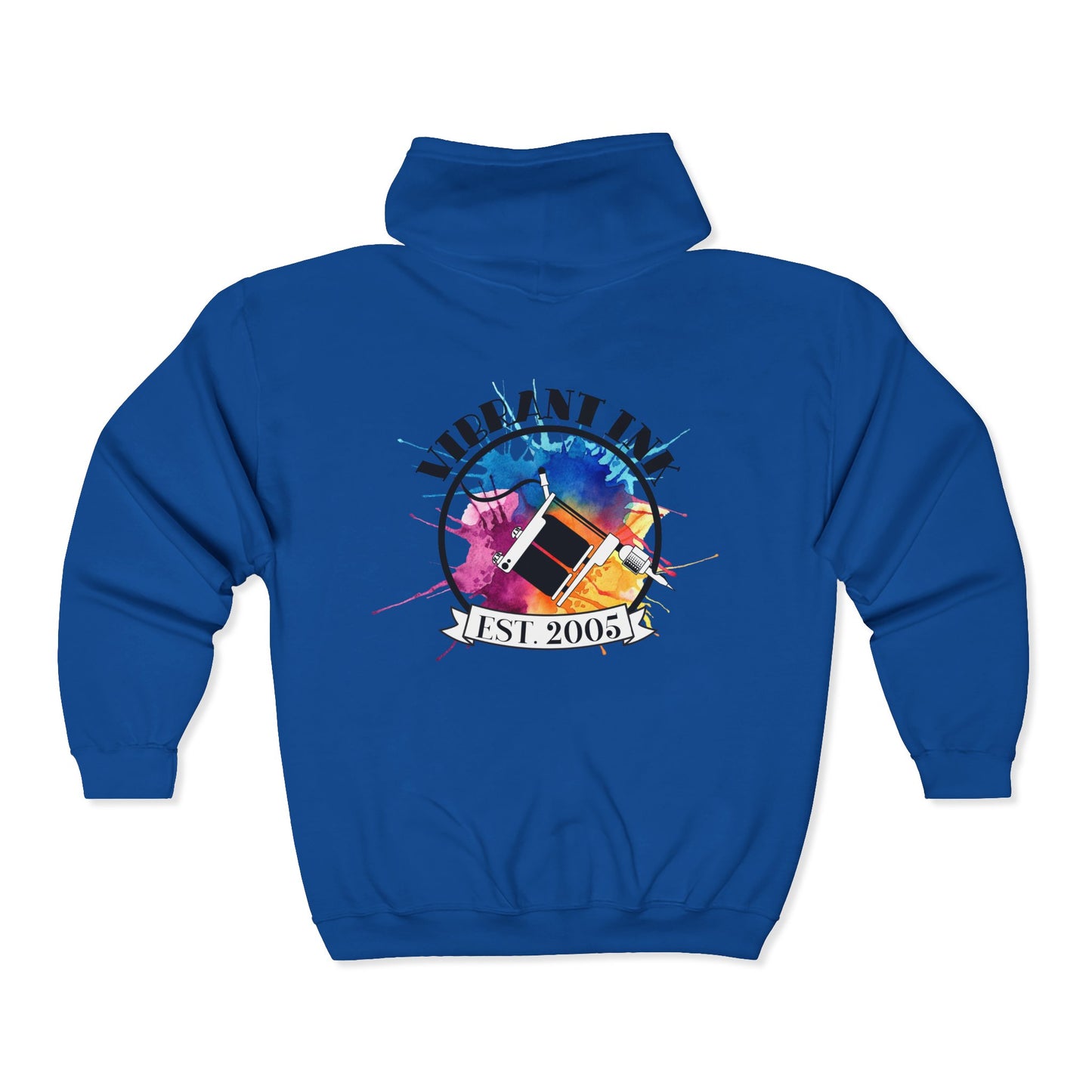 Vibrant Ink Zip Hooded Sweatshirt