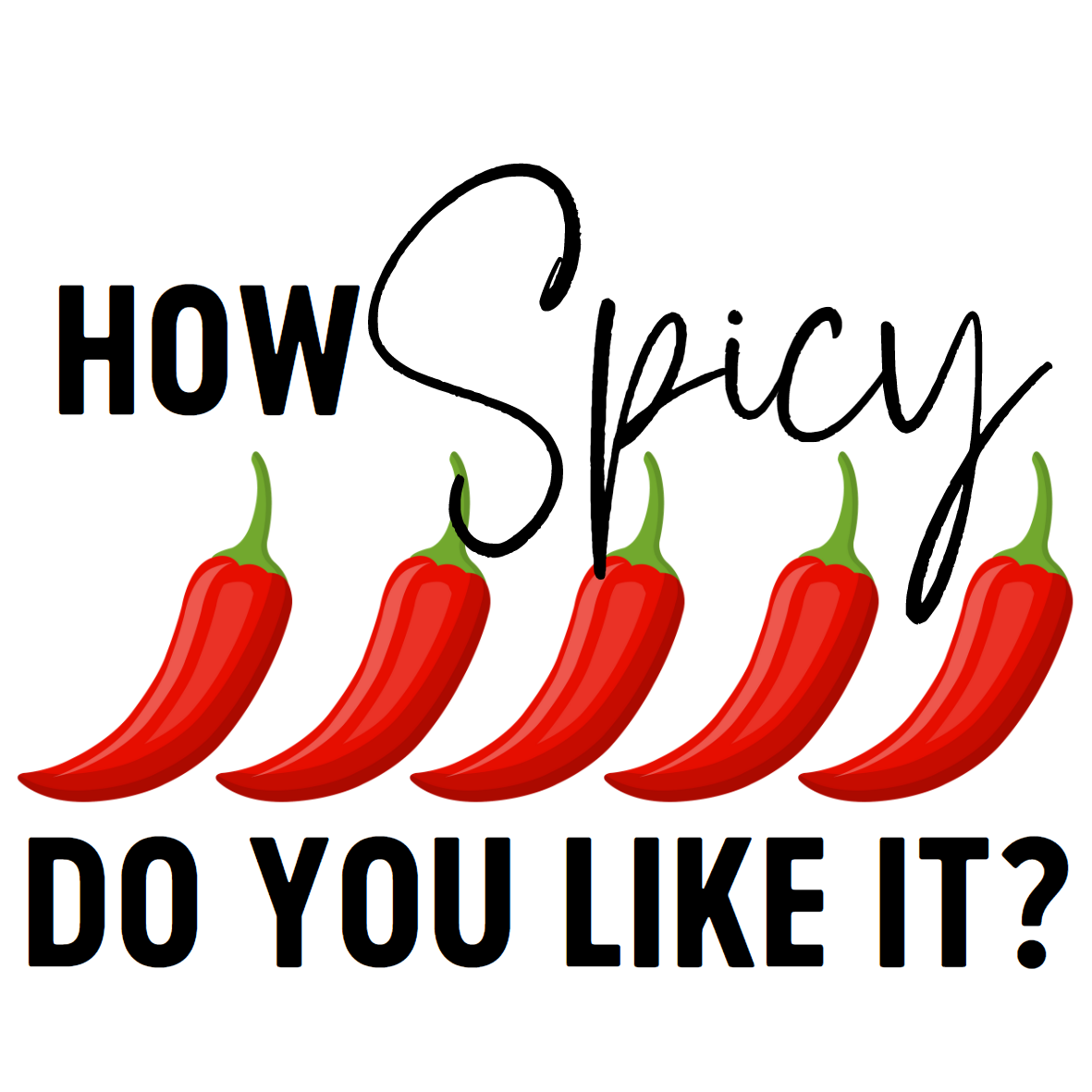 How Spicy Do You Like It? Sticker