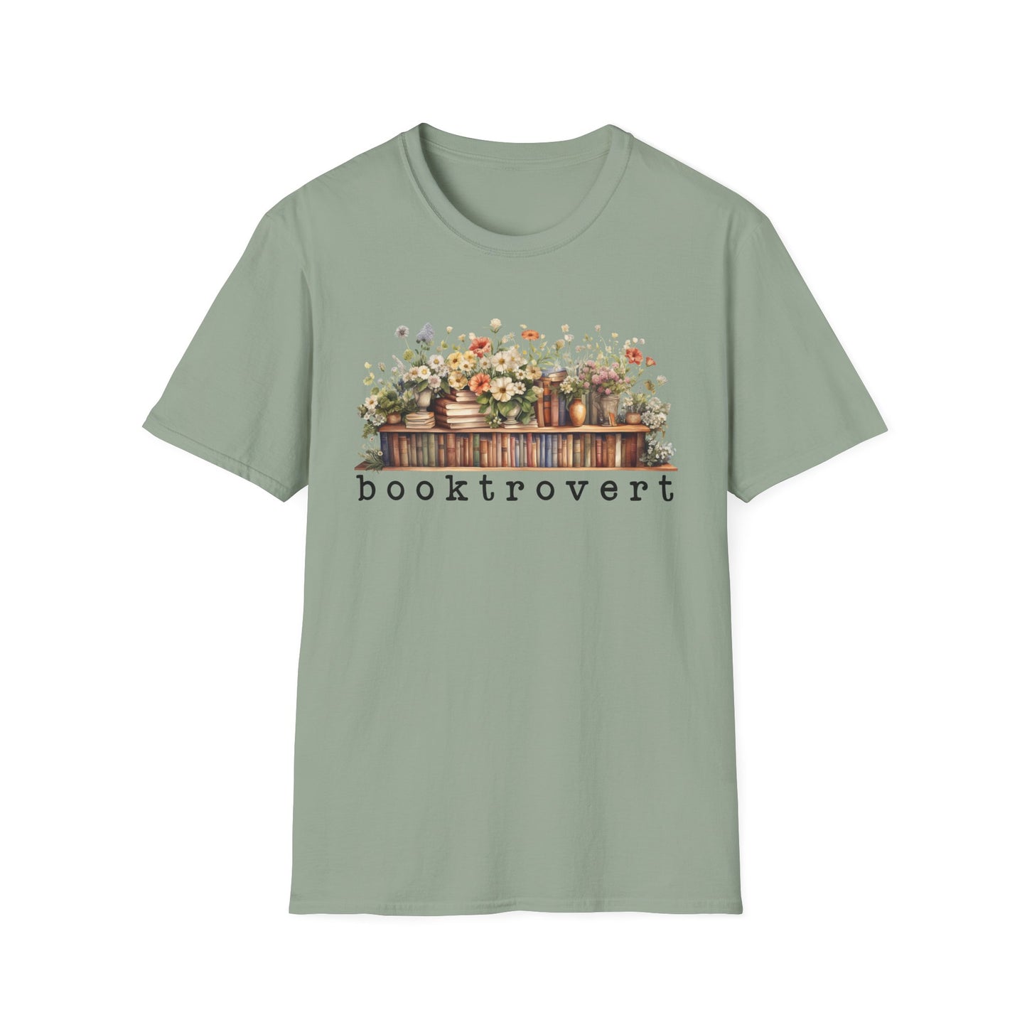 Flower Shelf Booktrovert T-Shirt