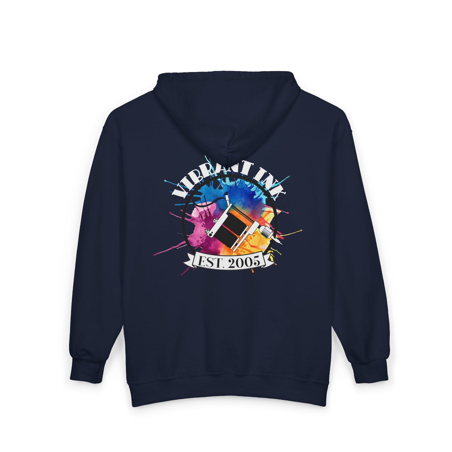 Vibrant Ink Zip Hooded Sweatshirt