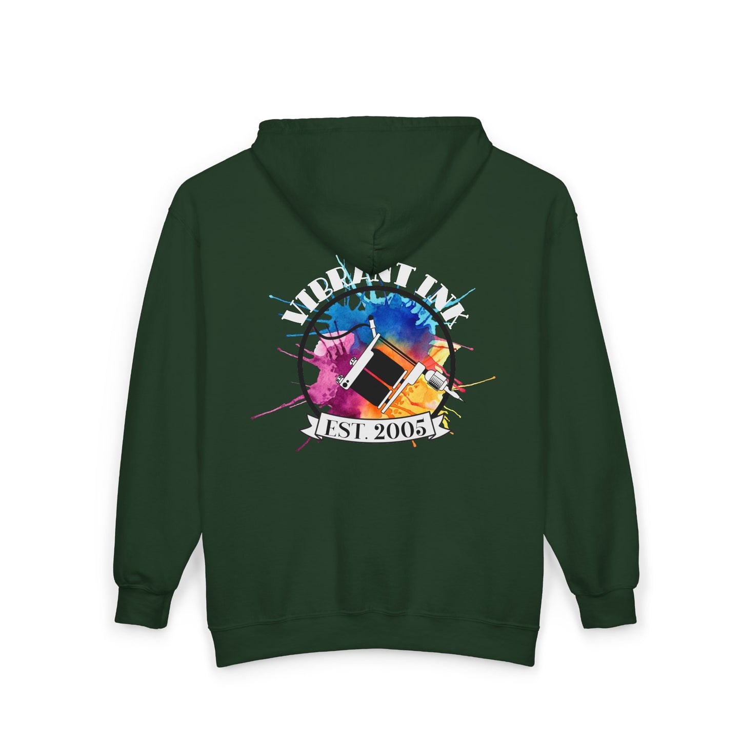 Vibrant Ink Zip Hooded Sweatshirt