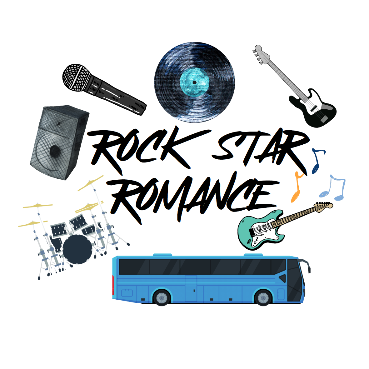 Rock Star Romance Sticker