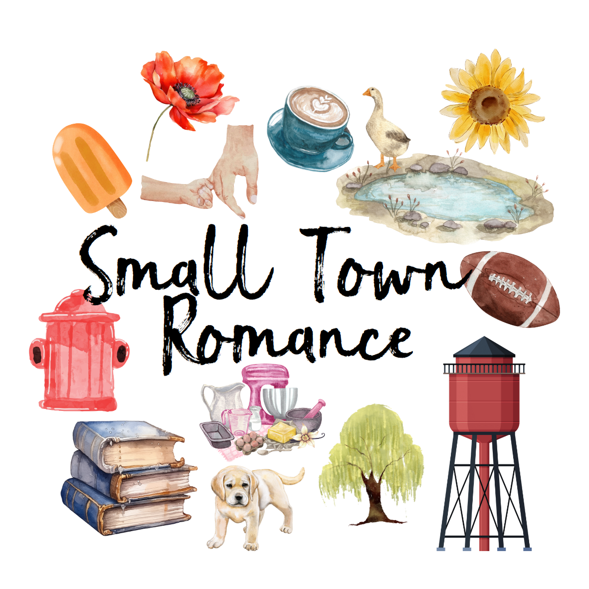 Small Town Romance Sticker