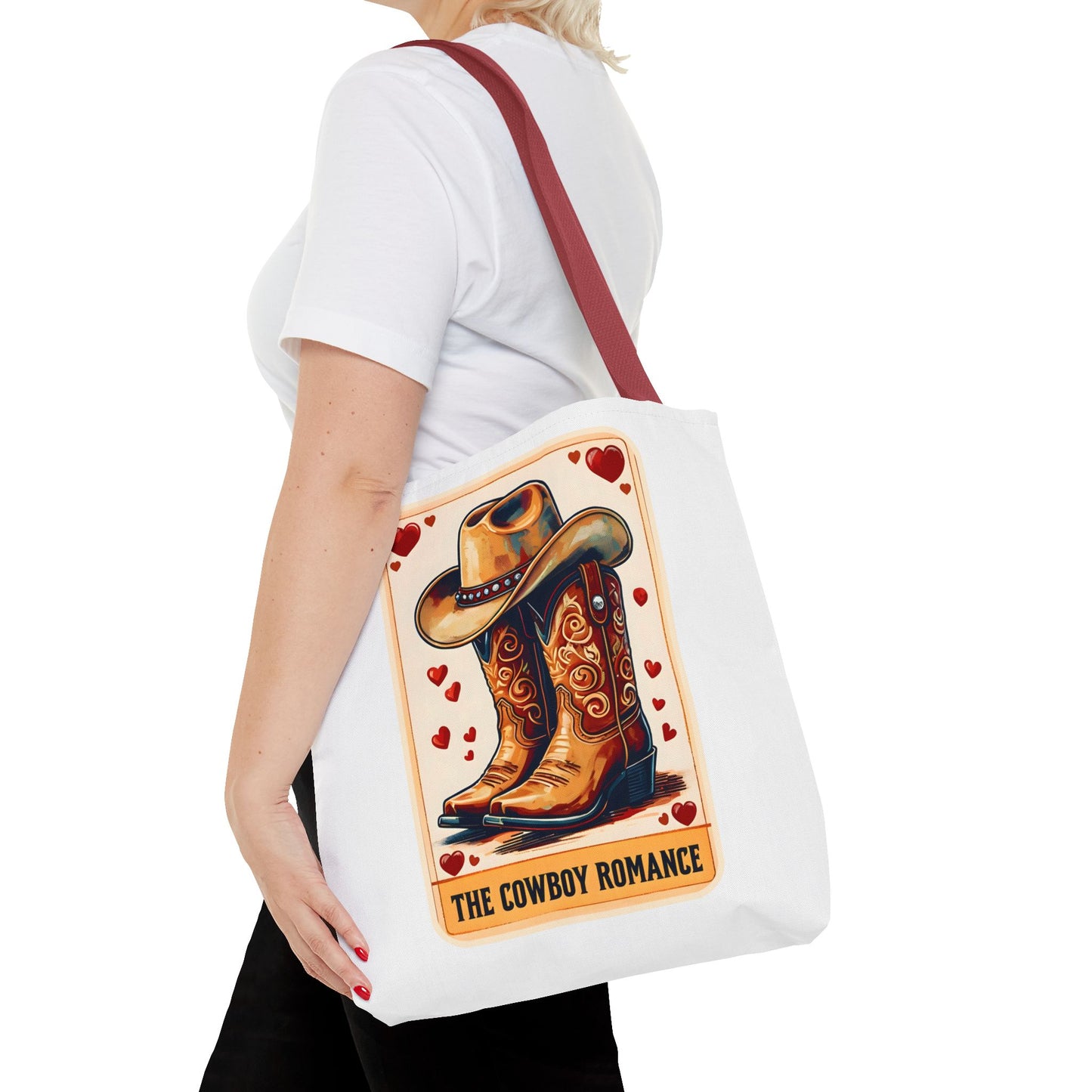 Cowboy Romance Tarot Card Tote Bag