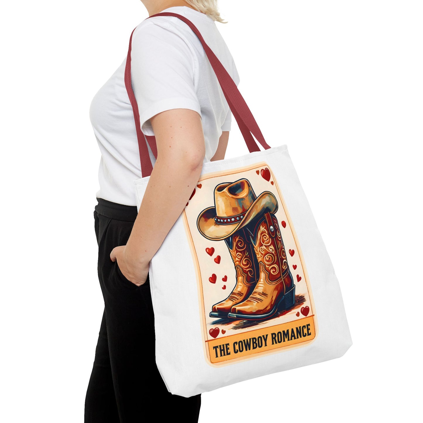 Cowboy Romance Tarot Card Tote Bag